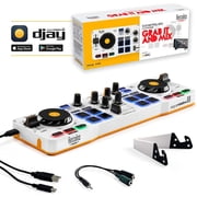 Hercules DJControl Mix 2-Channel Bluetooth Wireless DJ Controller Bundle