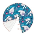 thumbnail image 2 of Daiia Swan On The Pond Drawing Merry Christmas Tree Skirt , Xmas Large Lace-up Tree Skirt, Santa Snowflakes Rustic Home Decorations New Year Party Farmhouse Decor-30", 2 of 7