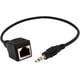 thumbnail image 1 of Conector de Audio Macho de 3,5 Mm de 1/8" a Cable de Red Ethernet LAN RJ45 para Dispositivos Táctiles VOD KTV de 1 Pie, 1 of 6