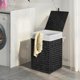thumbnail image 2 of Greenstell Cesto Para La Colada Con Tapa Cesto Para Ropa De 60 L Con 2 Bolsas Forro Extraíbles Y 2 Bolsas De Malla Cesta De Ratán Sintético Tejida A Mano Juguetes En El Baño Dormitorio Negro, 2 of 5
