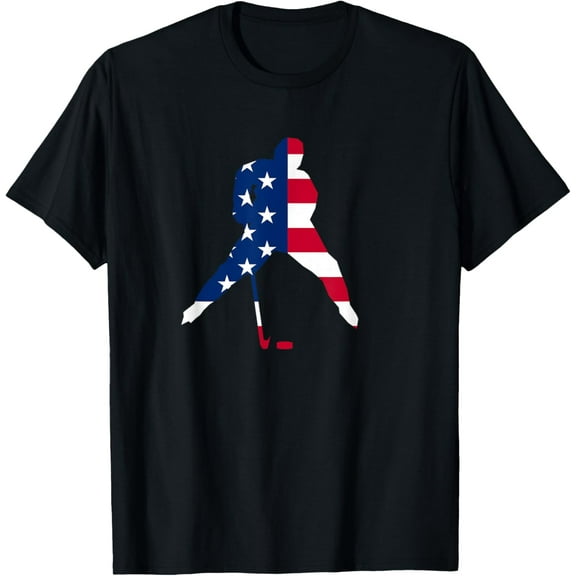 USA Flag Hockey Team Cool Player Equipment Apparel Men Women T-Shirt