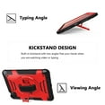thumbnail image 2 of Shockproof Case for Apple iPad Pro 11 Inch 2022/2021/2020/2019/ iPad Air 5th 4th Gen, with Pencil Holder Military Grade Protection Rotating Stand Hand Strap Shoulder Strap Bumper Rugged Case, Red, 2 of 8