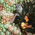 thumbnail image 2 of Marakabeis Animal Print Latex Balloons Garland Arch Kit, Green, 137 Count, 2 of 6