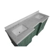 thumbnail image 5 of Nantucket 72" Double Bathroom Vanity with Sage Green Cabinet and Carrara Marble Top, 5 of 6