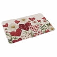 thumbnail image 2 of Valentines Door Mat&nbsp;Indoor Outdoor Entrance,Non Slip Small Rug for Kitchen Bathroom Entryway Rug,Botanical Spring Daisy Love Heart Vintage Washable Doormat Floor Mat for Office 16x24 Inch, 2 of 8