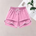 thumbnail image 5 of Women's 2 in 1 Running Shorts Quick Dry Athletic Gym Workout Shorts with Liner Phone Pockets, 5 of 6