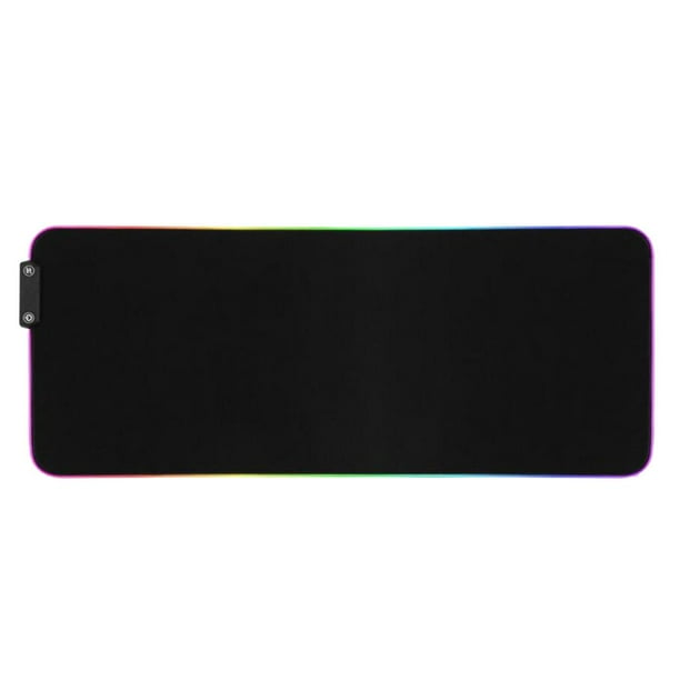 Alfombrilla de ratón para juegos RGB con modos de iluminación extendidos y puertos USB para portátiles y gamers. 02 800x300x4