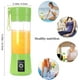 thumbnail image 2 of 1 exprimidor portátil (verde), licuadora eléctrica USB, mini licuadora portátil para batidos y batidos, licuadora con seis cuchillas ideal para mezclar JM, 2 of 5