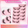 thumbnail image 3 of Super Long Eyelash Simulation Curl False Eyelashes Soft Non Irritation Fluffy Lashes Eyes for Cosplay Makeup DIY Supply, 3 of 5