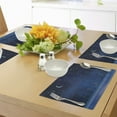 thumbnail image 4 of Ambesonne Moon Place Mats Set of 4, Winter Season Nighttime, Standard Size, Dark Blue, 4 of 6