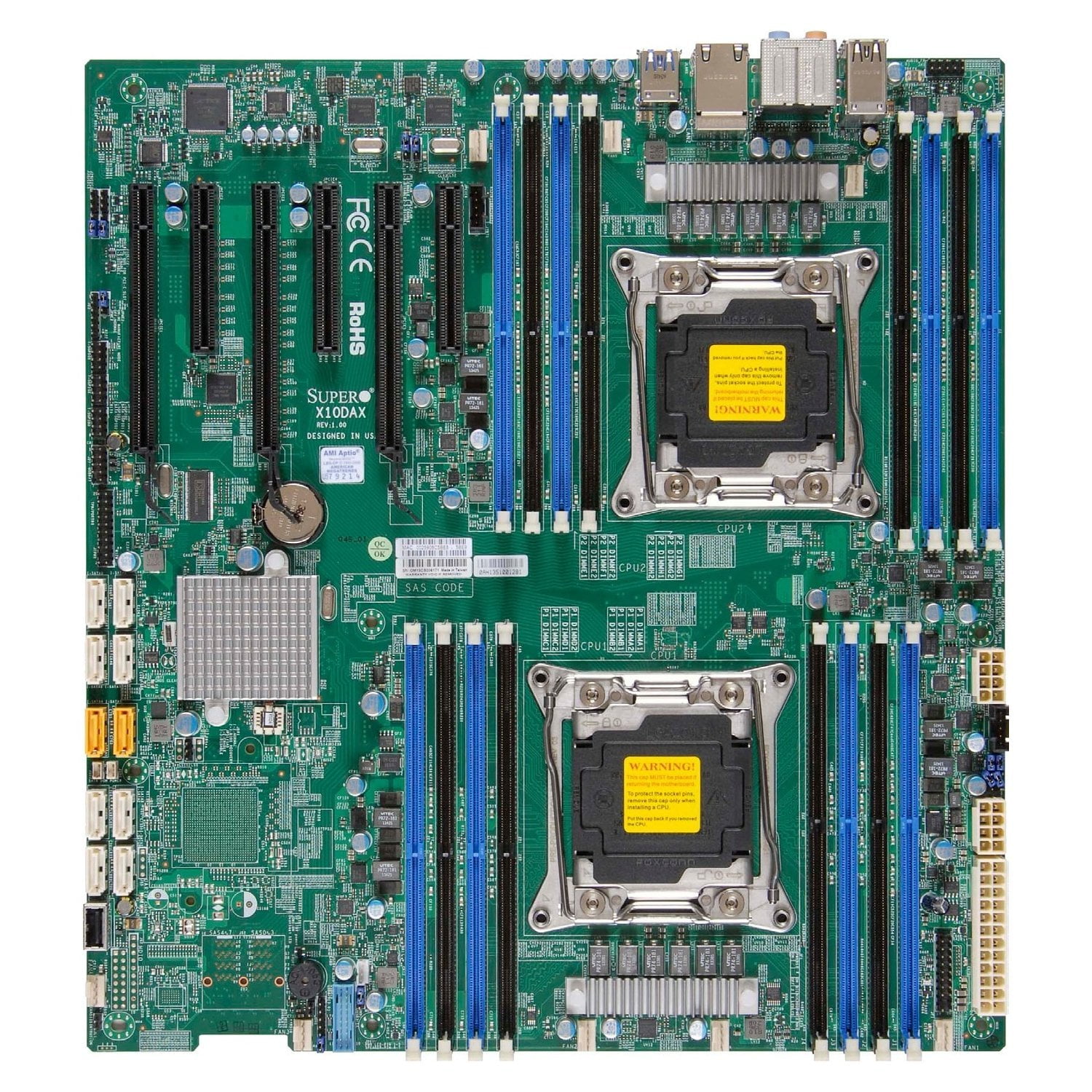 Supermicro X10dai Server Motherboard Dual Lga11 Intel C612 Ddr4 Sata3 Usb3 0 A 2gbe Eatx Form Factor Walmart Com