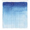 thumbnail image 3 of Ambesonne Winter Shower Curtain, Watercolor Shades Xmas, 69"Wx84"L, Blue White, 3 of 3
