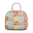 thumbnail image 2 of Lunch Bag Lunch Box for Women Reusable Insulated Lunch Cooler Bags,Large Capacity for Work Travel Picnic,Water-Resistant Pioneer Colorful Floral Lunch Tote Bag Gifts for Woman Mom Pink, 2 of 6