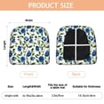 thumbnail image 3 of Blue Pioneer Flower Seat Covers for Dining Room Chairs Set Of 4,Stretch Printed Washable Chair Seat Cover with Elastic Ties and Button,Removable Waterproof Couch Cushion Covers, 3 of 6