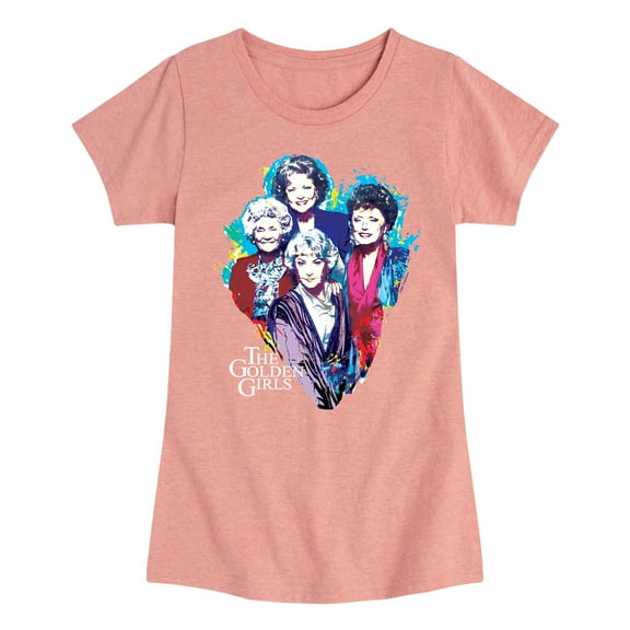 Golden Girls - Paint Splatter Group - Toddler And Youth Girls Short Sleeve Graphic T-Shirt