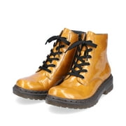 Rieker Women's 78240-68 Paris Side Zip Lace-Up Ankle Boot, Miele, 42 EU