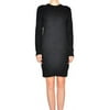 Michael Kors Women's Ribbed Knit Cotton Blend Sweater Dress (Medium, New Navy)