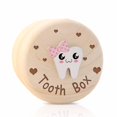 thumbnail image 1 of relayinert Non-toxic And Odorless Baby Teeth Box For Safe Keepsake Storage For Tooth Fairy Wooden Tooth Box, 1 of 6