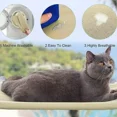 thumbnail image 6 of Window Cat Hammock Bed Cozy Cloud-Like Pet Supplies Household Portable Cats Naptime Tool Simple Secure Ultra-Soft Sill Pets Beds (Black), 6 of 7