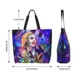 thumbnail image 6 of Beetlejuice Shoulder Bag Durable Reusable Grocery Bags Shopping Tote Bag for Women, 6 of 9