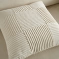 thumbnail image 6 of Fancy Homi Set of 2 Cream Boho Decorative Throw Pillow Covers 18x18 inch for Living Room Bedroom Couch Bed Sofa, Modern Farmhouse Home Decor, Soft Striped Patchwork Plaid Corduroy Accent Cushion Case, 6 of 6
