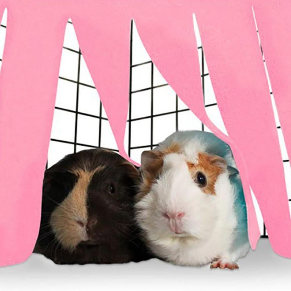 Grayghost Guinea Pig Corner Hideout Warm Bed Fleece Forest Curtain Hideaway For Guineas Ferret Chinchilla Hamster Bunny Squirrel Rat Dwarf Rabbit Wash