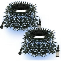 Morttic 132FT 400 LED Christmas Lights, Christmas String Lights Plug in with 8 Modes, Waterproof Christmas Decorations for Xmas Indoor Outdoor Party Home Tree Decor, White