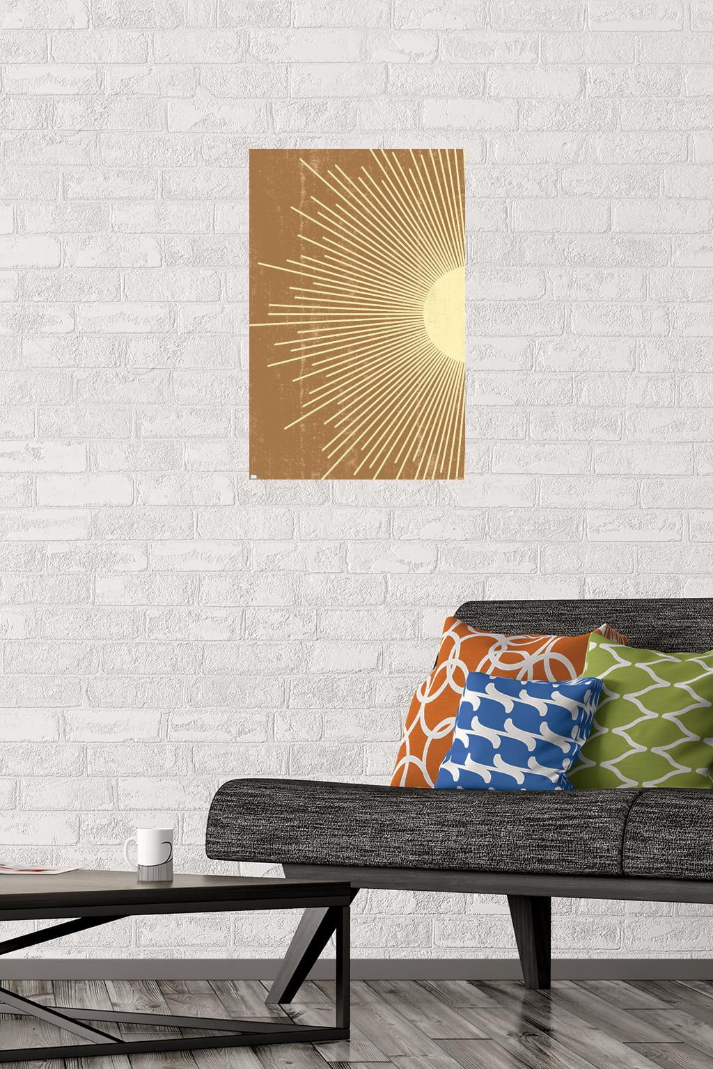 Abstract Sun Wall Poster, 14.725" x 22.375"