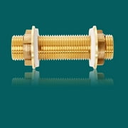 ROZYARD Brass Bulkhead Fitting for Water Tanks Garden Hoses, Resistant Design