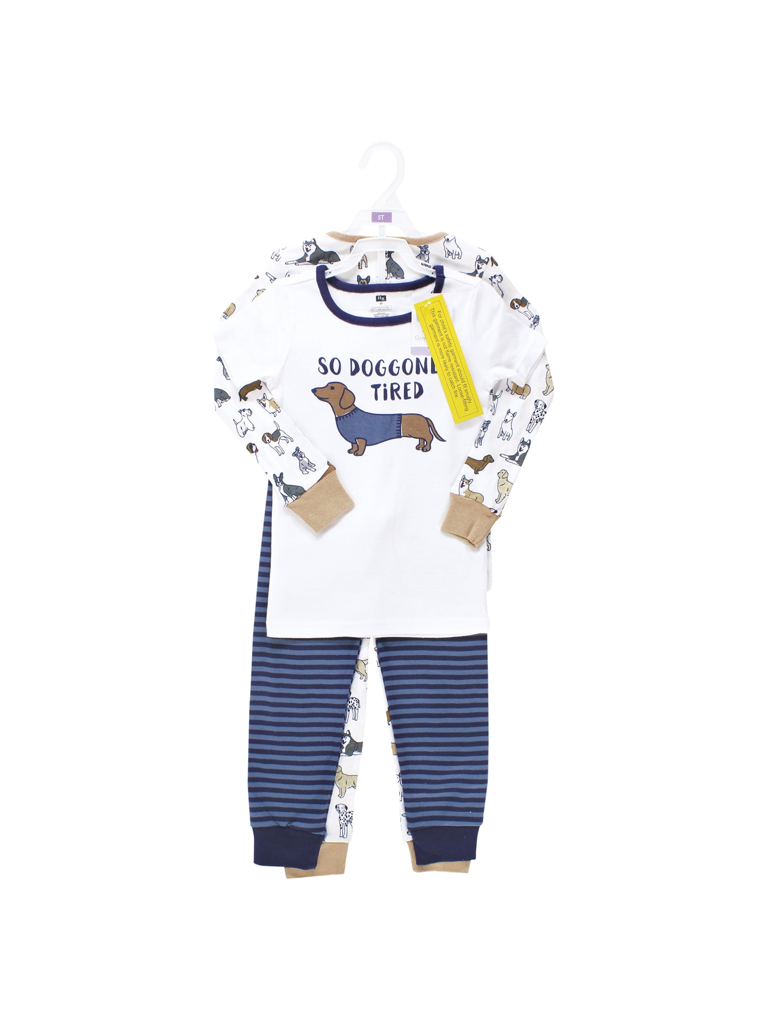 Hudson Baby Toddler Pajamas, 2-Pack, 4-Piece, Sizes 12M-5T