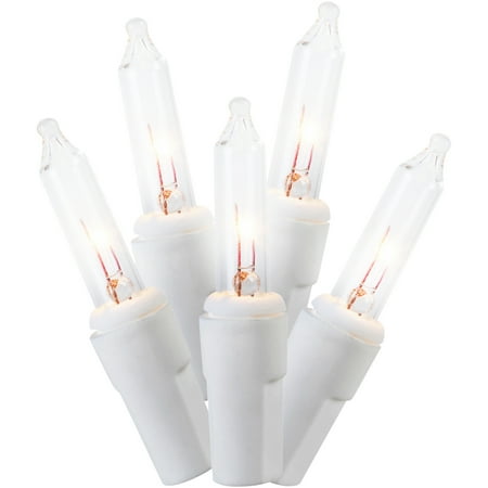 Plastic Icicle Lights Holiday Time 10-Ft. 300 High Density Icicle Lights, Clear for Indoor or Outdoor Use ()