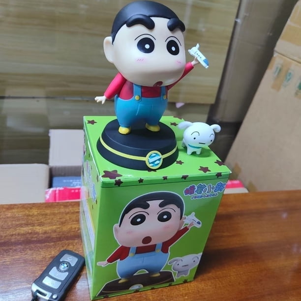 15cm Crayon Shin Chan Anime figura dibujos animados Kawaii White Dog Anime modelo regalo para niñoszhangyuxiang