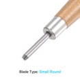 thumbnail image 3 of Uxcell 3mm 50# Carbon Steel Small Wood Handle Craft Carving Knife Tool 2 Pack, 3 of 6