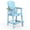 Lake Blue, variant on UBesGoo Tall Adirondack Chairs,HDPE All Weather Poly Lumber with Cup Holder,Outdoor Bar Stools with Wide Armrest for Outdoor Deck Lawn Pool Backyard,Lake Blue