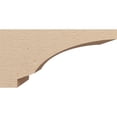 thumbnail image 3 of 8"W x 16"D x 8"H Wide Moab Rough Cedar Woodgrain TimberThane Corbel, Primed Tan, 3 of 6