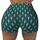 thumbnail image 2 of Fotbe Green Vintage Peacock Shorts Sin Costuras – Shorts Deportivos de Cintura Alta para Mujer, Elásticos para Gimnasio, Yoga, Running o Ciclismo-Small, 2 of 8