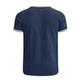 thumbnail image 5 of JAJAHO Linen T Shirt Men Short Sleeve Basic Tee Breathable Crew Neck Loose Fit Summer Top Beach Vacation Clothes Trendy Tops, 5 of 5