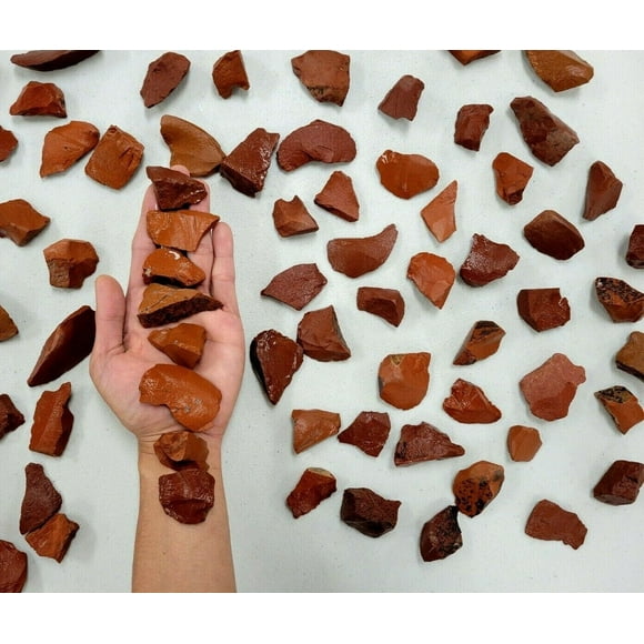 Red Jasper Rough Stones Bulk Natural Crystals Rocks for Tumbling & Healing