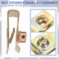 thumbnail image 4 of Uxcell U-Style Clip-On Nut, Regular Extruded U-Nut U-Type Fasteners Hardware Nuts for Automotive Metal Car Motorcycles Yellow M4-0.7, 4 of 6