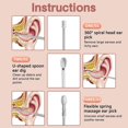 thumbnail image 3 of 6pcs Ear Pick Earwax Removal Kit Reusable Ear Cleaner Stainless Steel Ear Pick Ear Cleansing Tool Set Functional Wax Pick Remover Kit For Adults Kids, 3 of 5