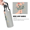 thumbnail image 4 of Yayeee 33oz Insulated Water Bottle Double Wall Stainless Steel with Flip Straw Lid, Stars Flower, 4 of 7