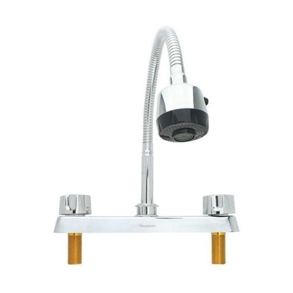Llave Mezcladora Flexible Sanplom 8952 de 8" Estándar Cromados para Fregadero o Baño Grifo Convencional