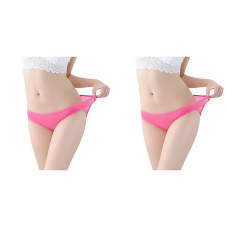 Wijhcboe 2 Pack Womens Candy Underwear for Women Low Waist Sheer Mesh Womens Panties Seamless No Show Briefs Cute Seamless Panties Breathable Briefs for Women For Women plus Size Underwear Seamless