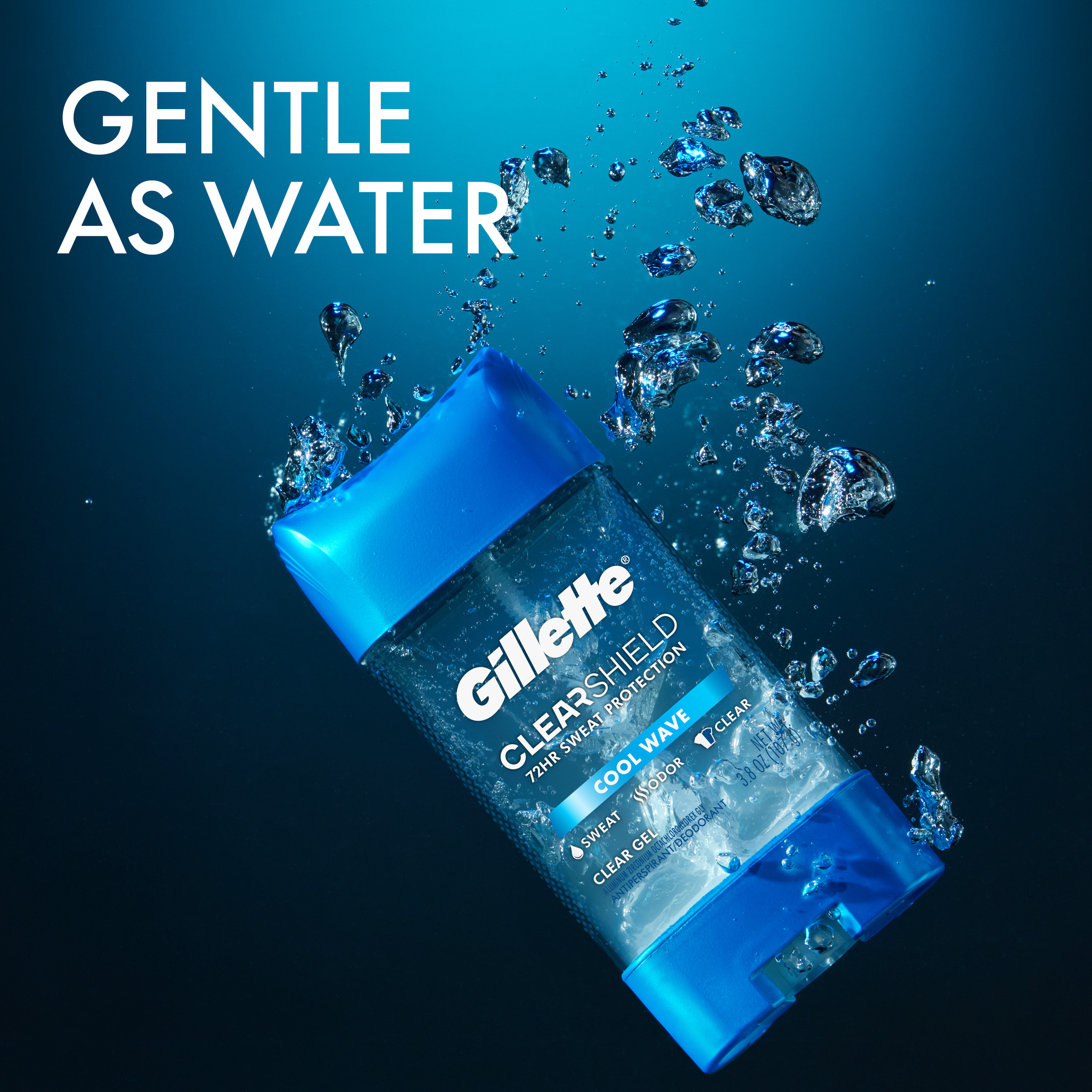 Gillette Antiperspirant Deodorant for Men, Clear Gel, Cool Wave, Twin Pack, 3.8oz - image 5 of 8