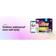 thumbnail image 2 of 100ft Permanent Outdoor Lights, Smart RGB+IC Eave Lights with Remote APP Control, DIY LED Individual Color, White and Color Christmas Light String, IP67 Waterproof for House Exterior Decoration, 2 of 12
