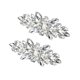 thumbnail image 1 of Hebilla de cristal para zapatos de moda, clip de diamantes de imitación para zapatos, accesorios de decoración para zapatos DIY de plata para bodas, novias y mujeres., 1 of 7