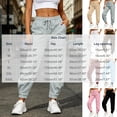 thumbnail image 3 of QIYAGBSA High Waisted Joggers for Women Soft Drawstring Elastic Waist Front Seam Side Pockets Ankle Cuffs Gym Fitness Running Casual Weekends, 3 of 8