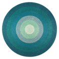 thumbnail image 1 of Anji Mountain AMB0437-040R Tapis de 4 Pi Rond Aarashi - Bleu&44; Vert & Ivoire, 1 of 1
