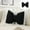 Black, variant on Denhf Bow Pillow, Soft Bow Throw Pillow, Cute Decorative Bow Shaped Pillow for Couch Bed Sofa Car Decor, Novelty Bow Pillow Lumbar Pillow Plush Cushion, 15.7" x 12.6", Black