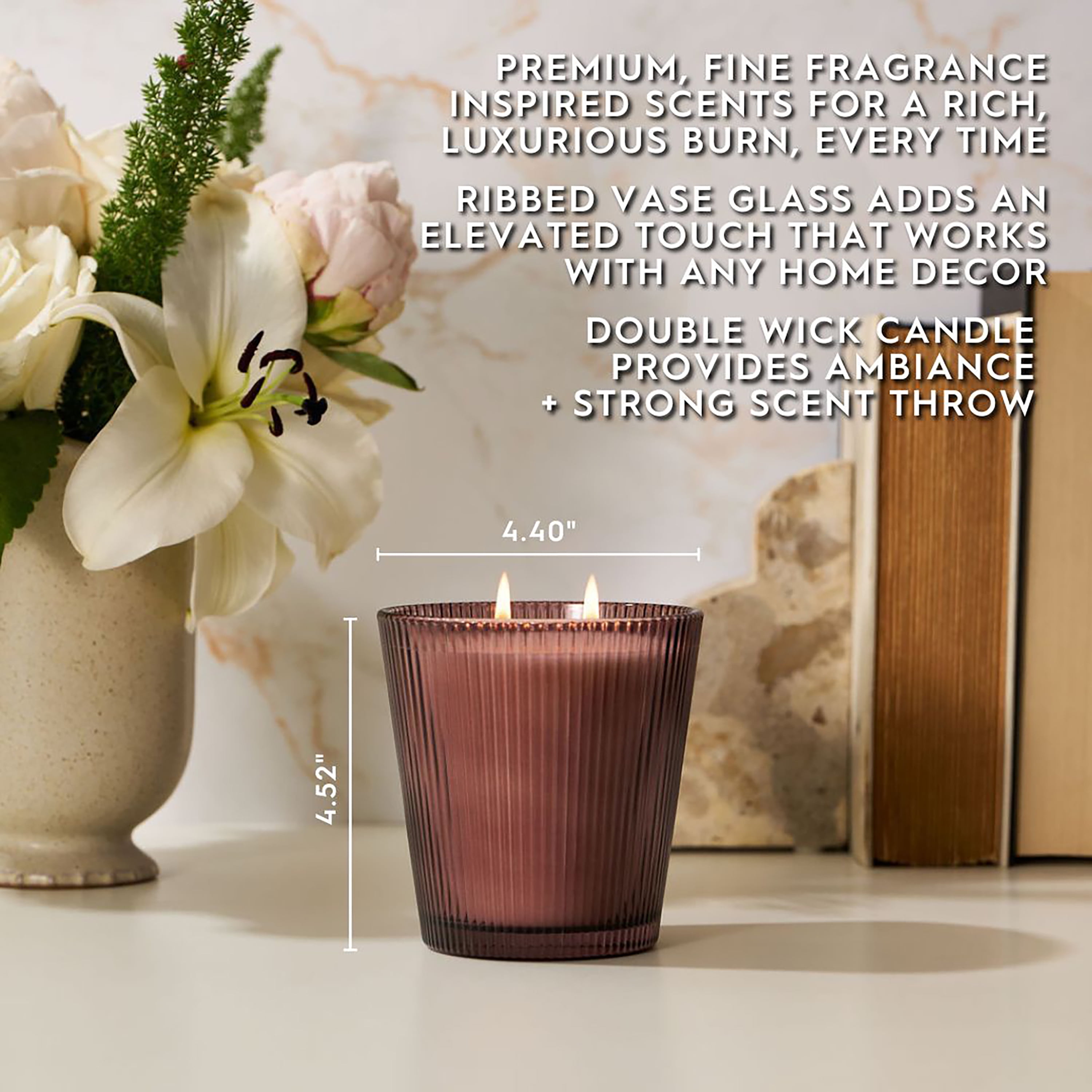 Better Homes & Gardens Fine Fragrance Collection, Fashion Diva Scented 2-Wick Jar Candle 16 oz.